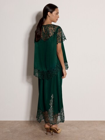 Apricot Blouse ' Satin-Top ' in Groen