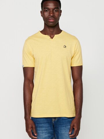 T-Shirt KOROSHI en jaune : devant