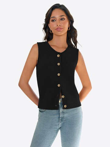 Imily Bela Gebreide bodywarmer in Zwart