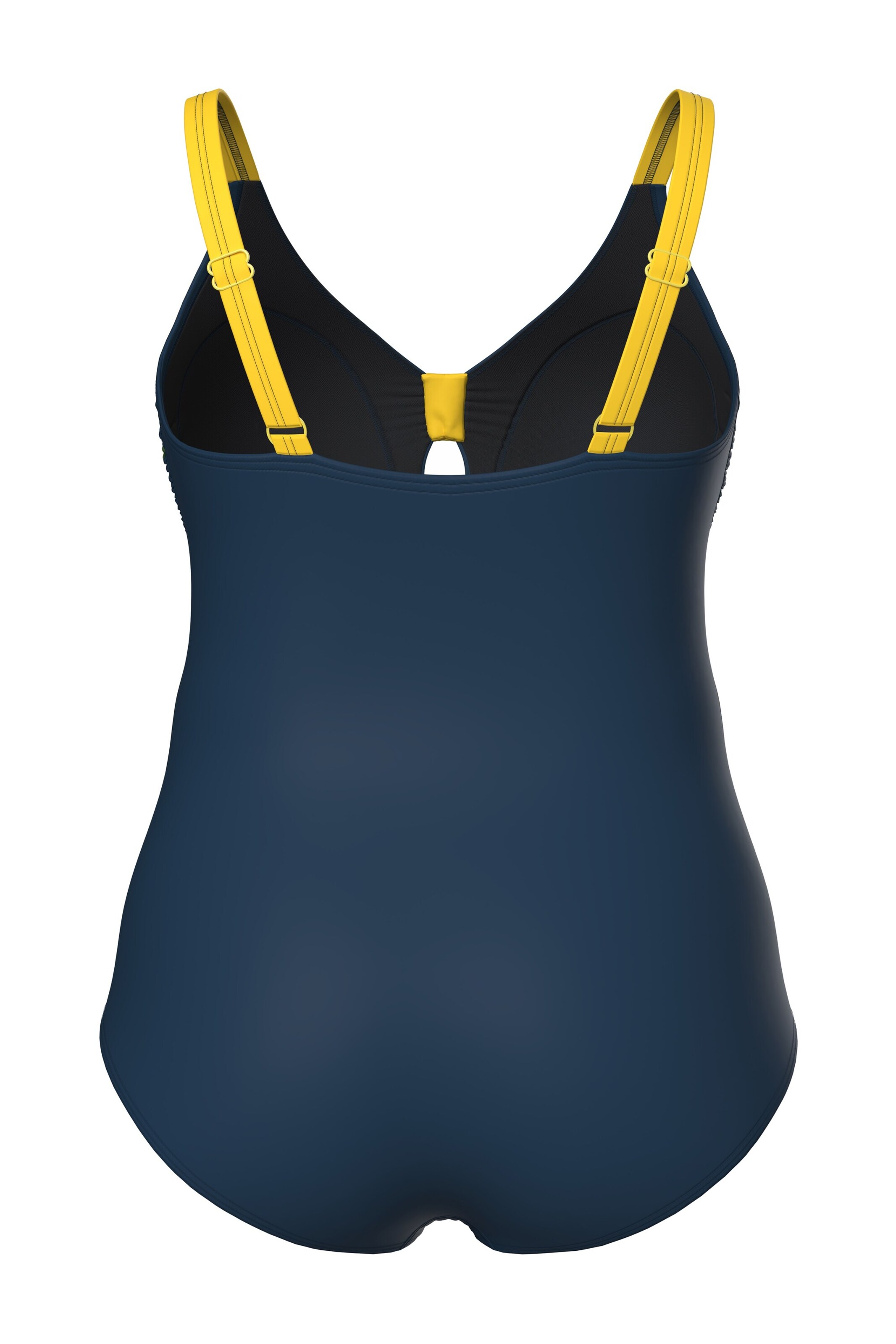 Ulla Popken Klassiek Badpak in Blauw