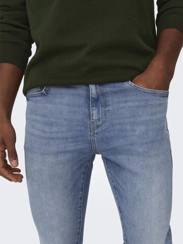 Only & Sons Skinny Jeans 'Fly' i blå