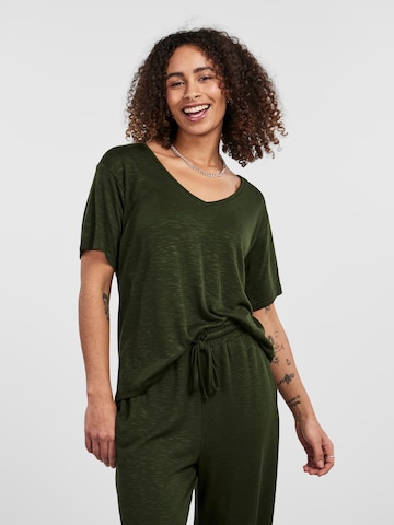 PIECES Shirt in Green: front