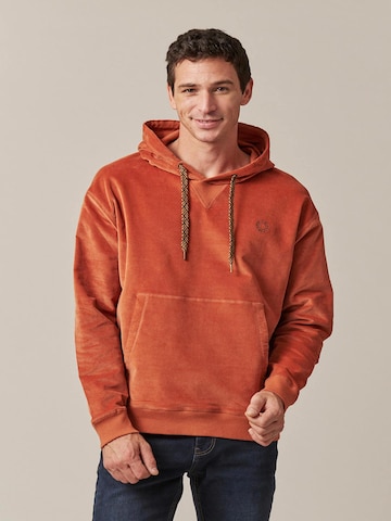 Sweat-shirt 'Duroy' Deeluxe en orange : devant