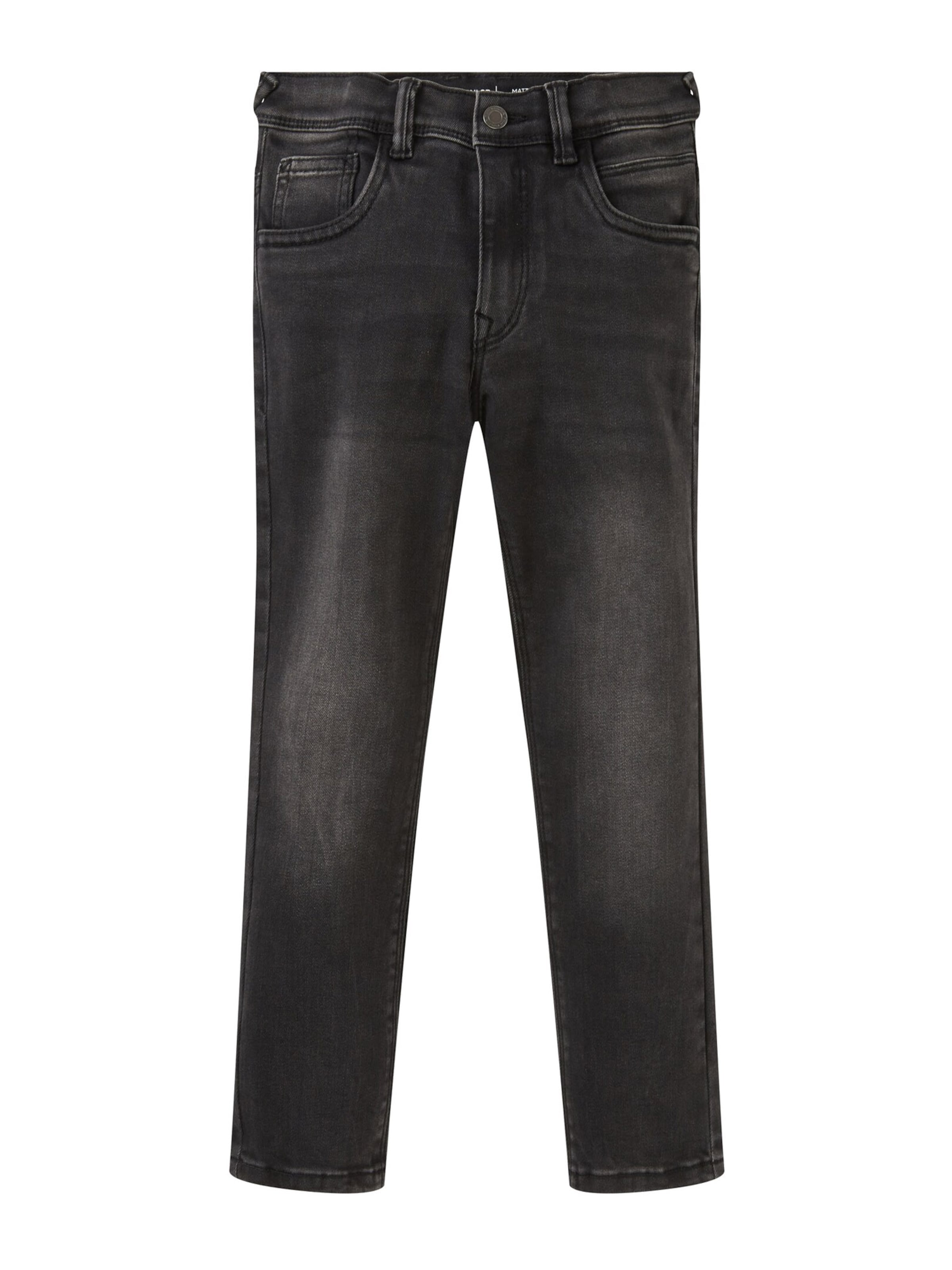 melns TOM TAILOR Standarta Džinsi 'Matt': no priekšpuses