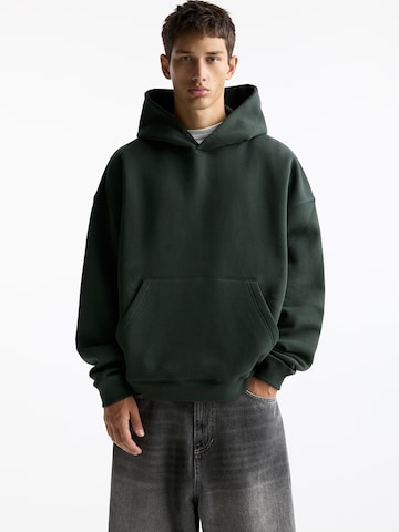 Pull&Bear Mikina – zelená: přední strana