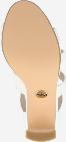 BUFFALO Sandal 'JEAN' i vit