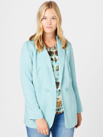 SAMOON Blazer in Blue: front