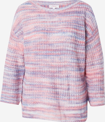 s.Oliver Pull-over en bleu / violet / rose / blanc, Vue avec produit