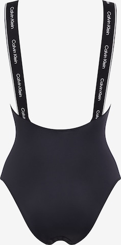 juoda Calvin Klein Swimwear Maudymosi kostiumėlis