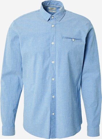 ESPRIT Slim fit Button Up Shirt in Blue: front