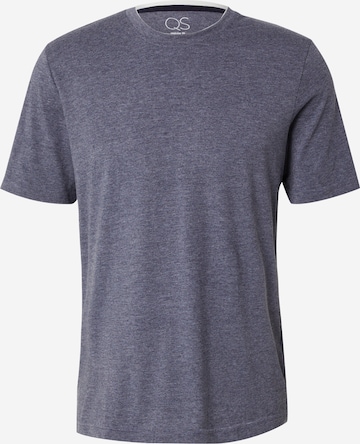 T-Shirt QS en bleu : devant