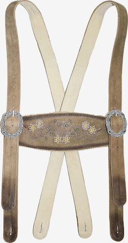 Bretelles de pantalon Rißberg en beige : devant