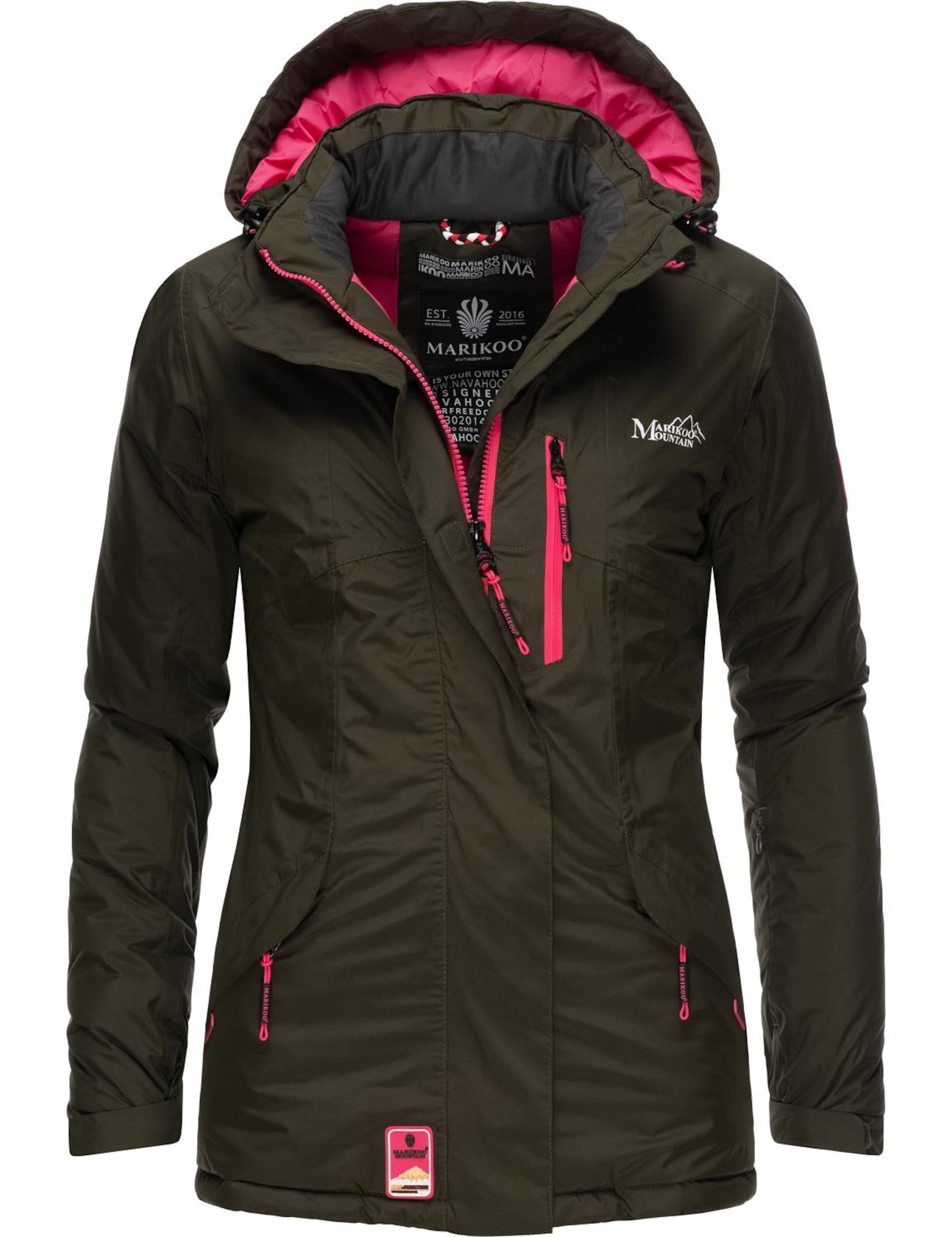 Veste fonctionnelle 'Rabeaa' MARIKOO en vert : devant