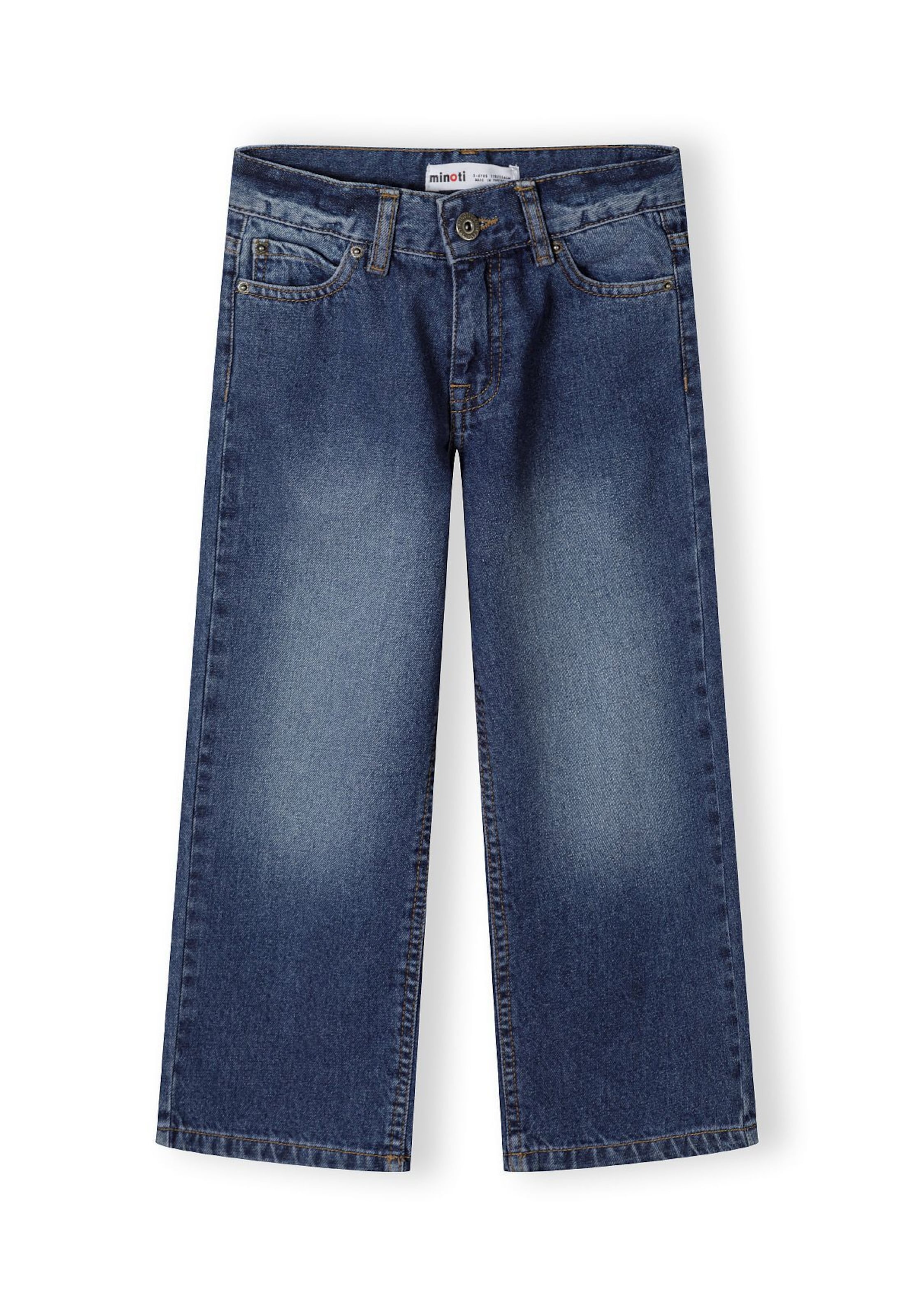 MINOTI Loosefit Jeans in Blauw: voorkant