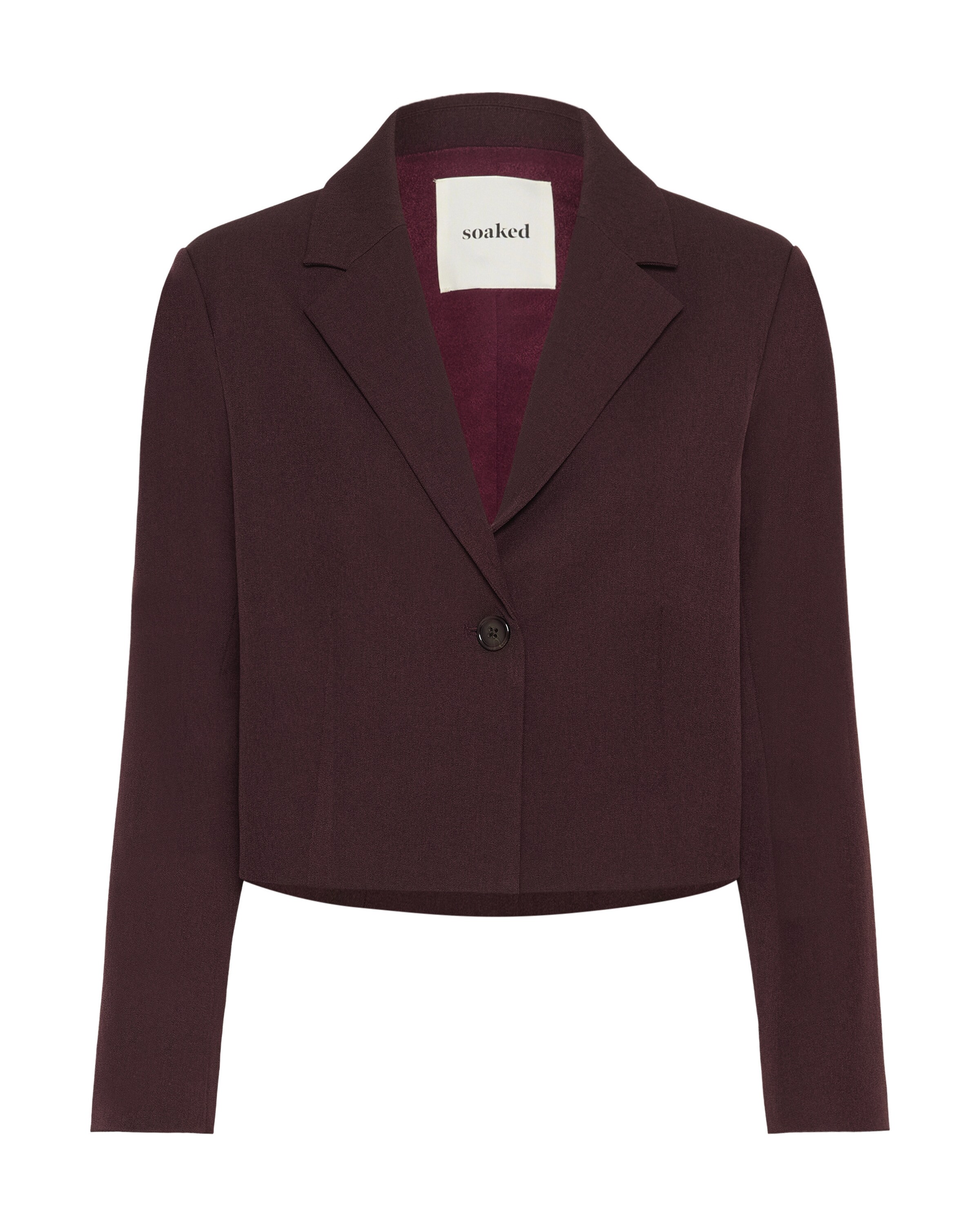 Blazer 'SLLilu' SOAKED IN LUXURY en rouge : devant