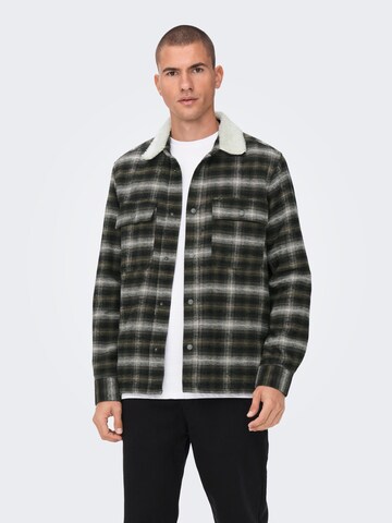Only & Sons Between-Season Jacket 'Baz' in Green: front