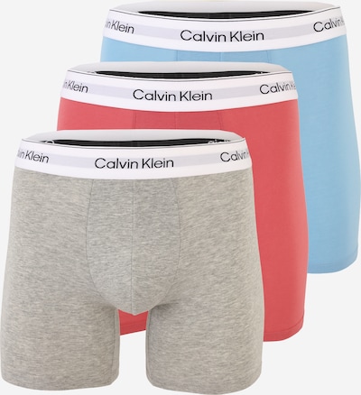 Boxer trumpikės iš Calvin Klein Underwear, spalva – šviesiai mėlyna / margai pilka / rožių spalva, Prekių apžvalga