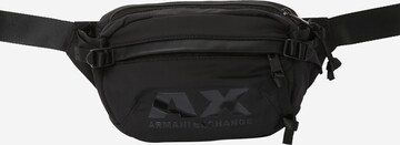ARMANI EXCHANGE Belt bag in Black: front