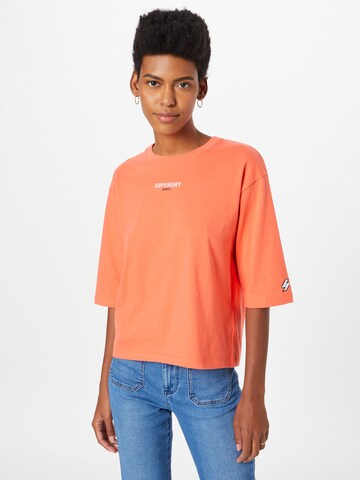 Superdry Shirts 'Code Micro' i orange: forside