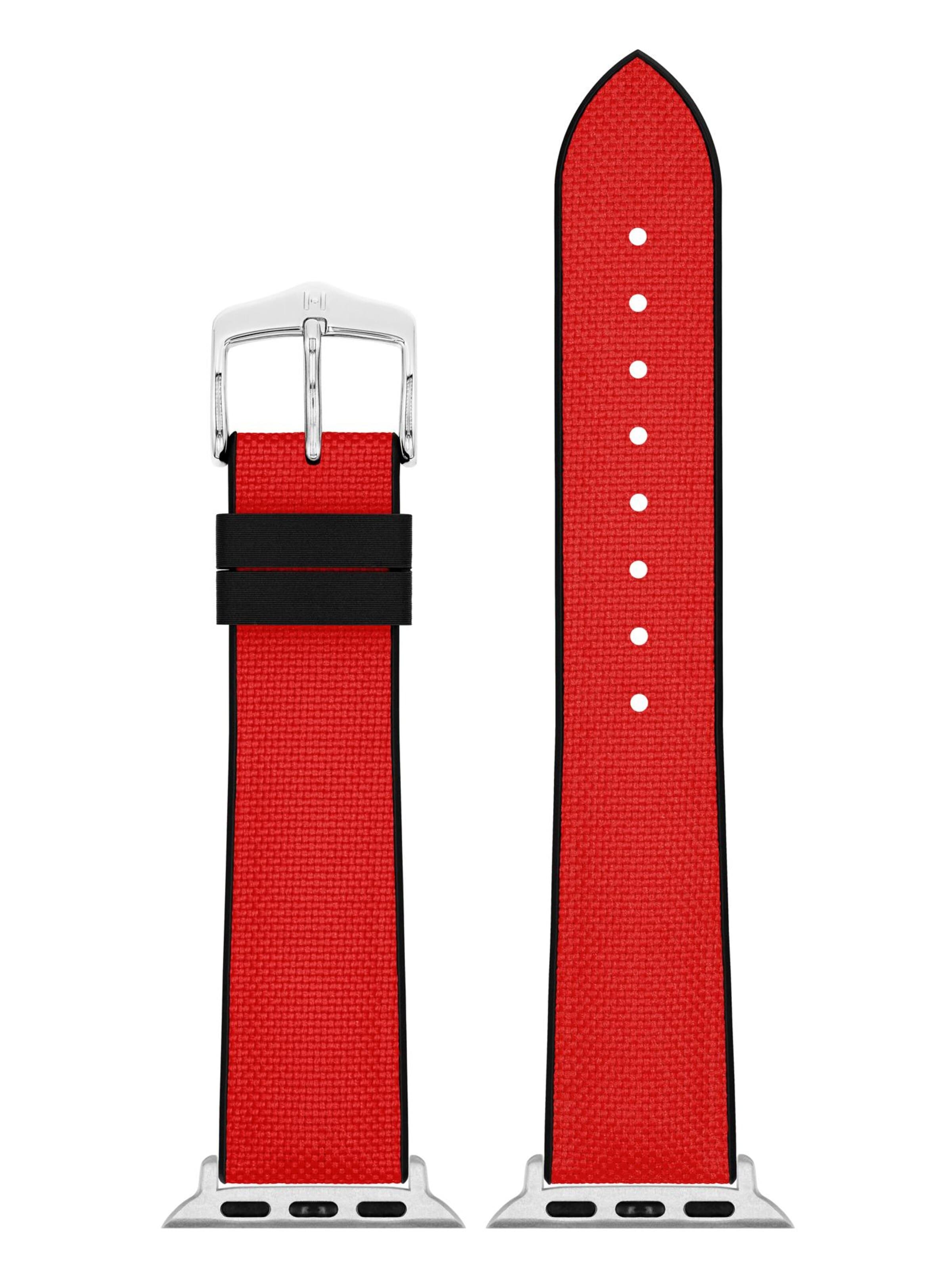HIRSCH Armbänder - Reloj digital 'Arne for Apple Watch' en rojo