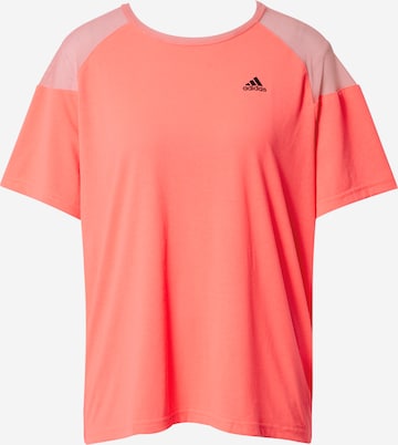 ADIDAS PERFORMANCE Функционална тениска в оранжево: отпред