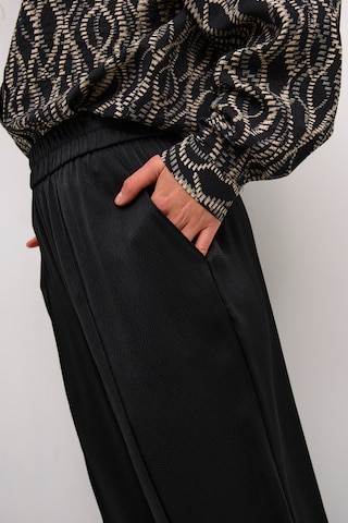 Kaffe Tapered Broek 'Ingrid' in Zwart