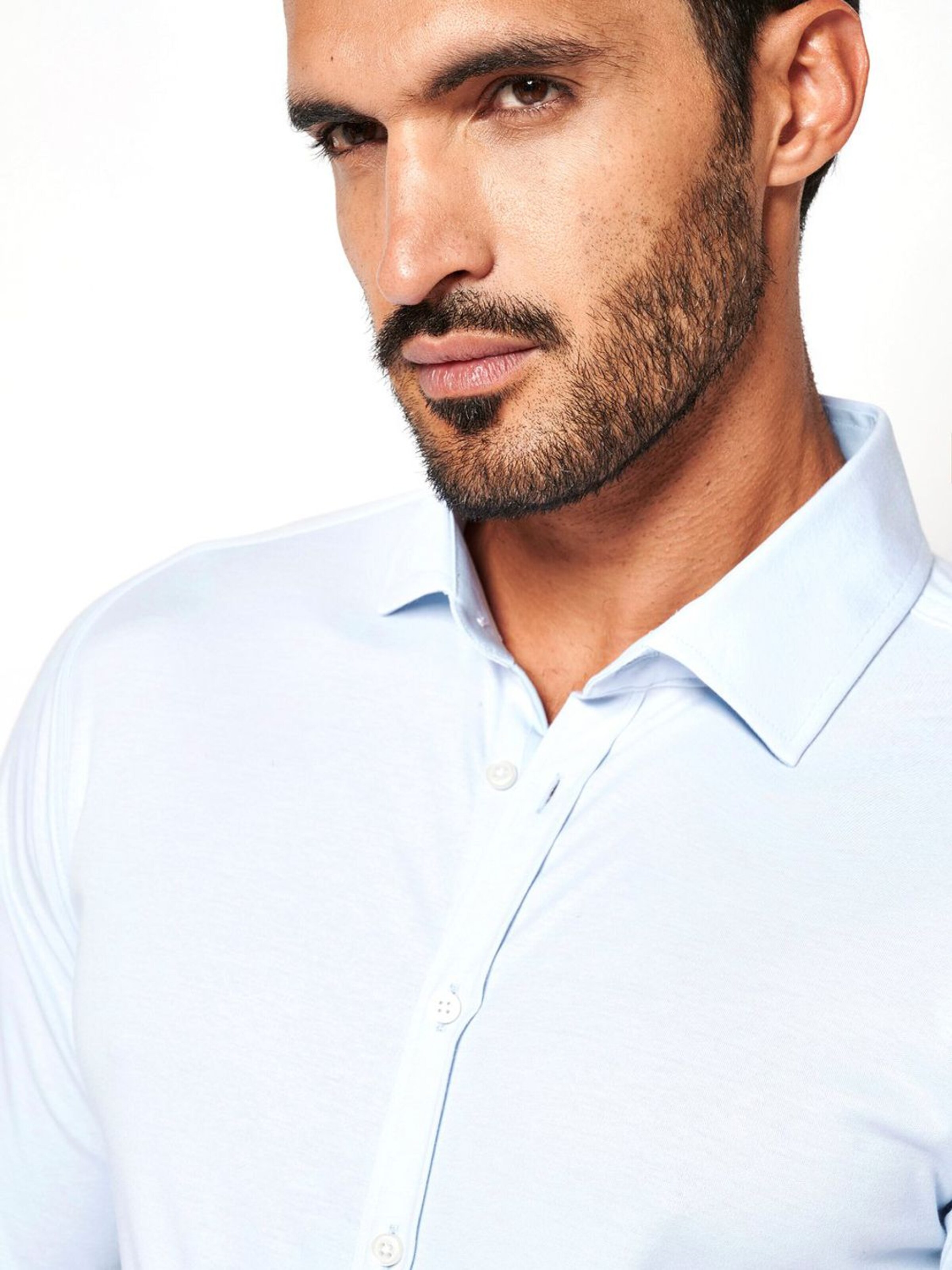 DESOTO Slim fit Button Up Shirt 'Kent' in Blue