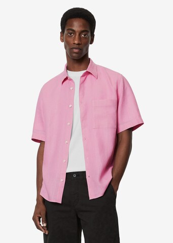 Coupe regular Chemise Marc O'Polo en rose : devant