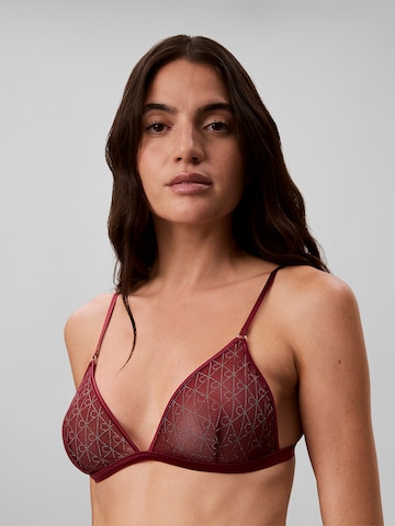 Triangle Soutien-gorge Calvin Klein en rouge