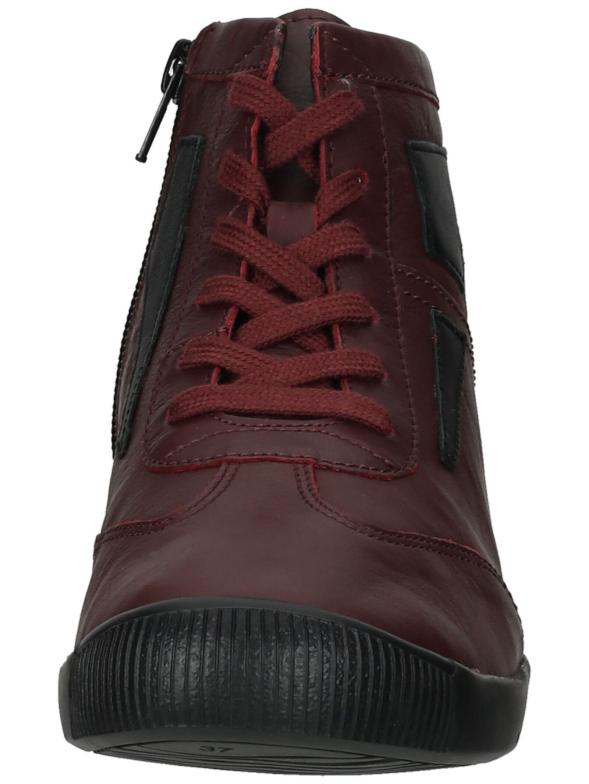 Softinos Lace-up bootie in Red