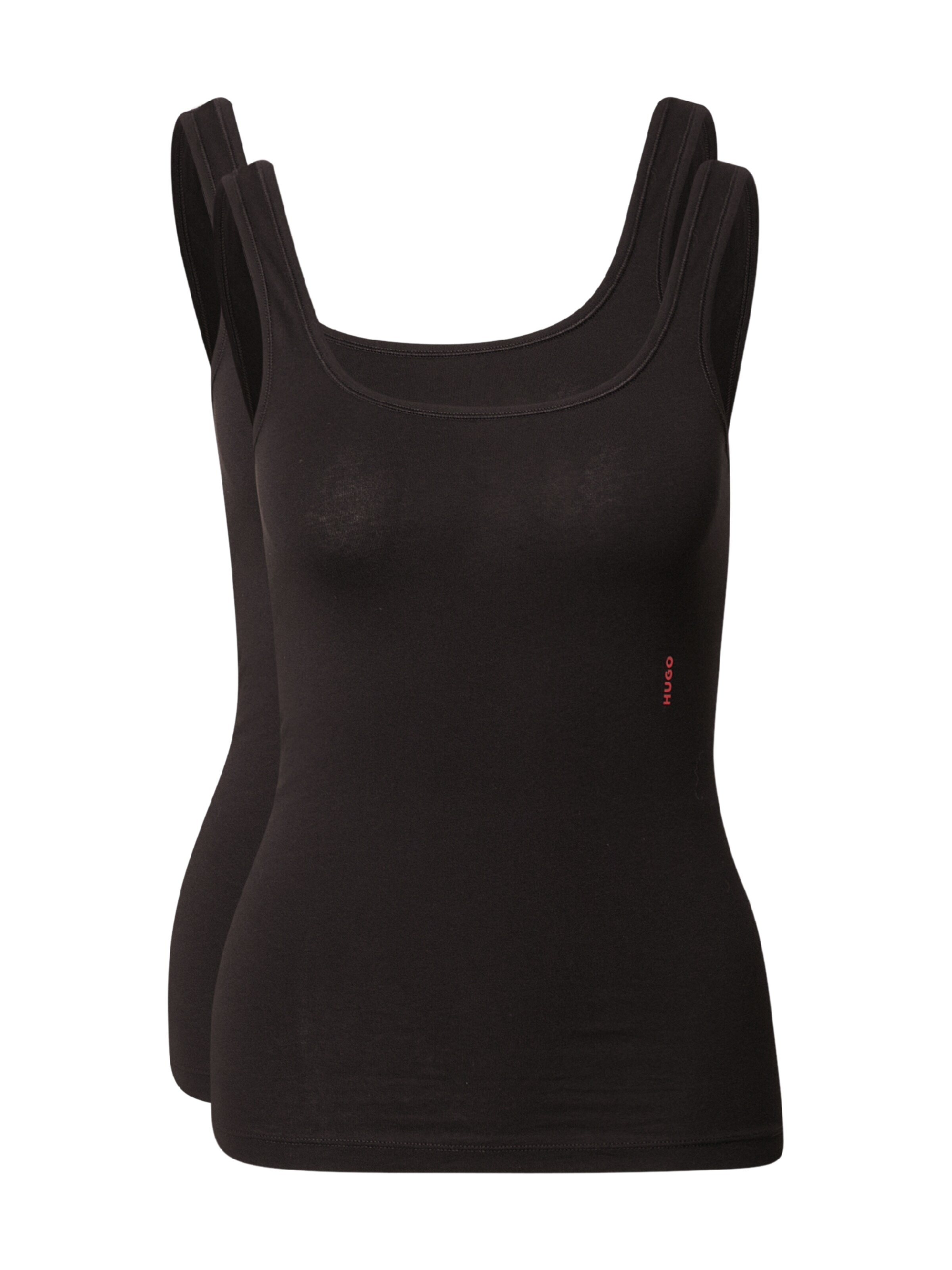 Maillot de corps HUGO en noir : devant