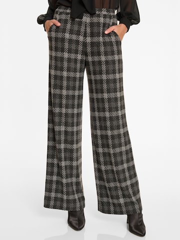 Ana Alcazar Wide leg Broek 'Atisa' in Grijs: voorkant