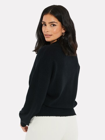 Threadbare Sweater 'Bloom' in Black