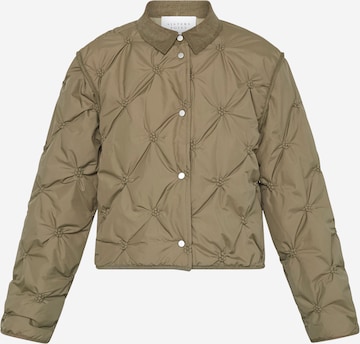 SISTERS POINT Přechodná bunda 'EQA' – zelená: přední strana