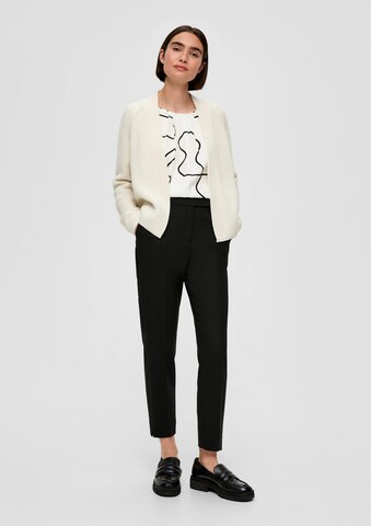 s.Oliver BLACK LABEL Knit cardigan in White