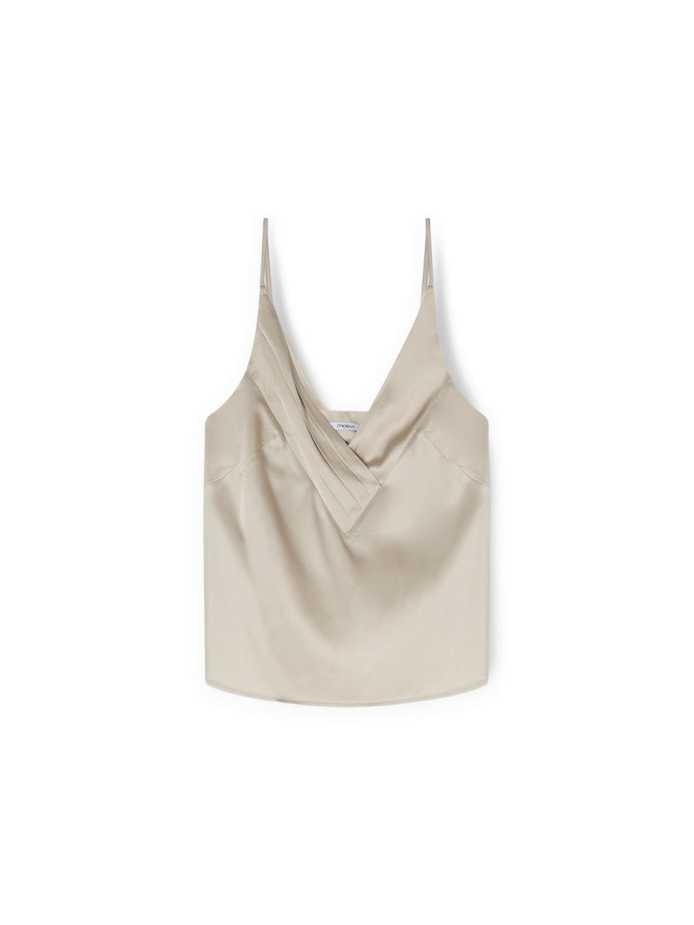 MOTIVI - Top en beige: frente