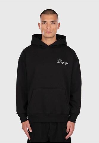 Dropsize Sweatshirt 'Members Club' in Black: front