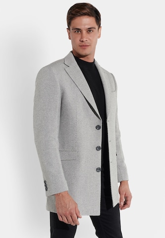 Manteau mi-saison Steffen Klein en gris : devant