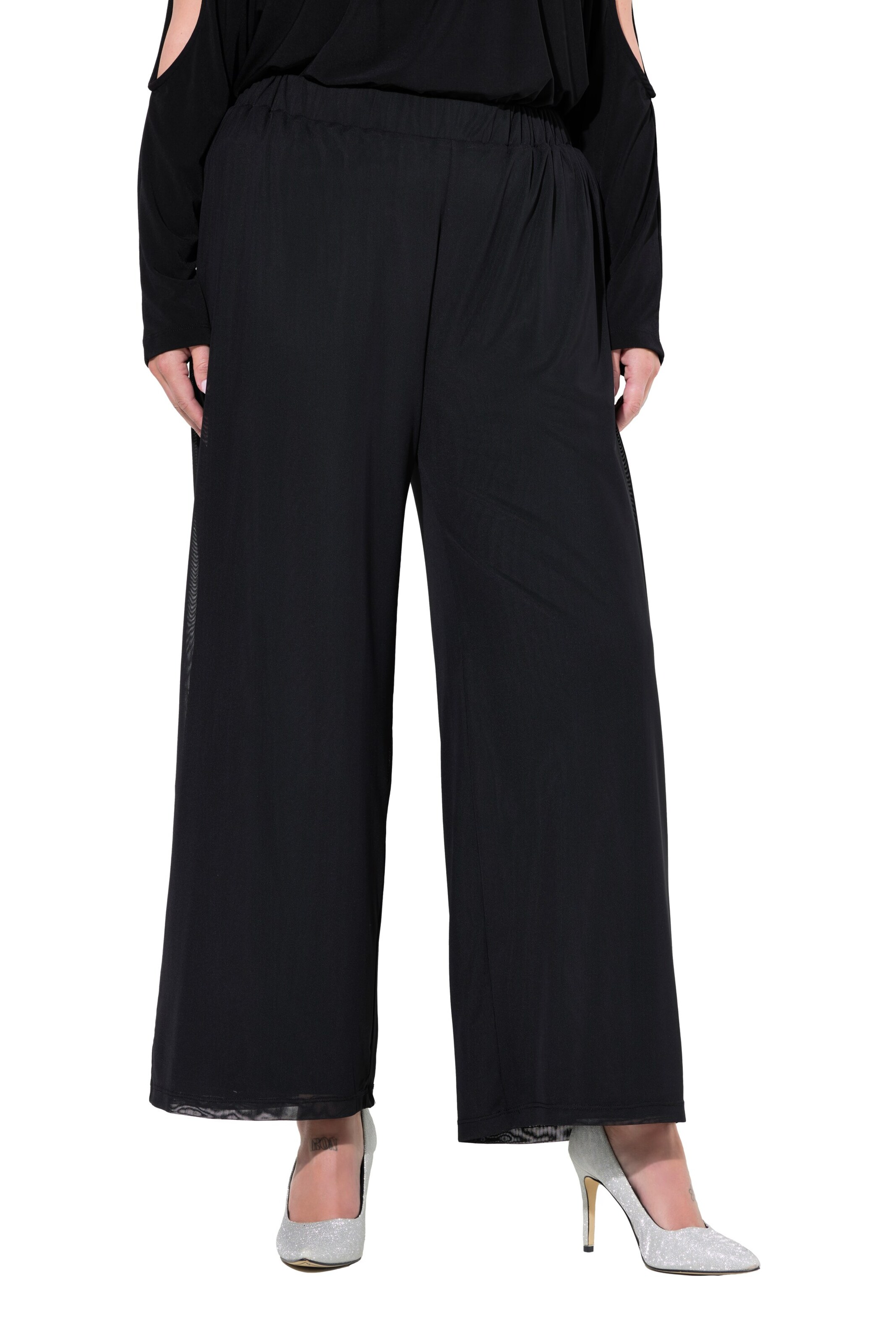 MIAMODA Loosefit Broek in Zwart: voorkant