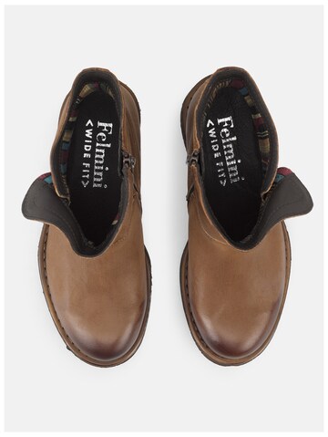 Felmini Wide Fit Ankle Boots in Brown