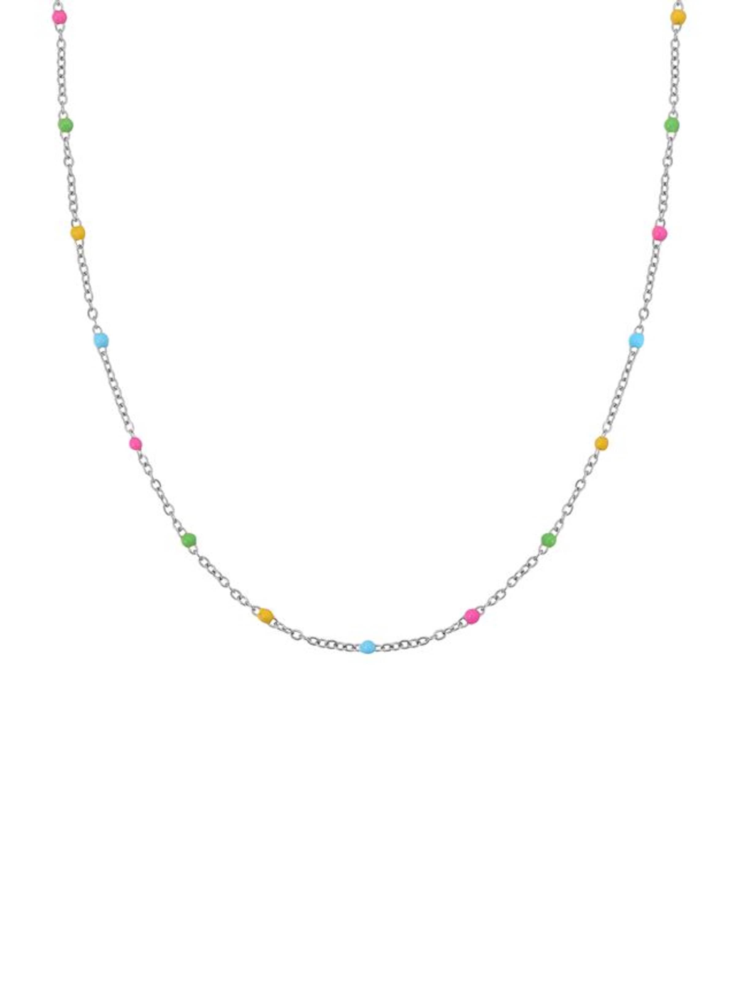 Hey Happiness - Cadena 'Color Line' en plata