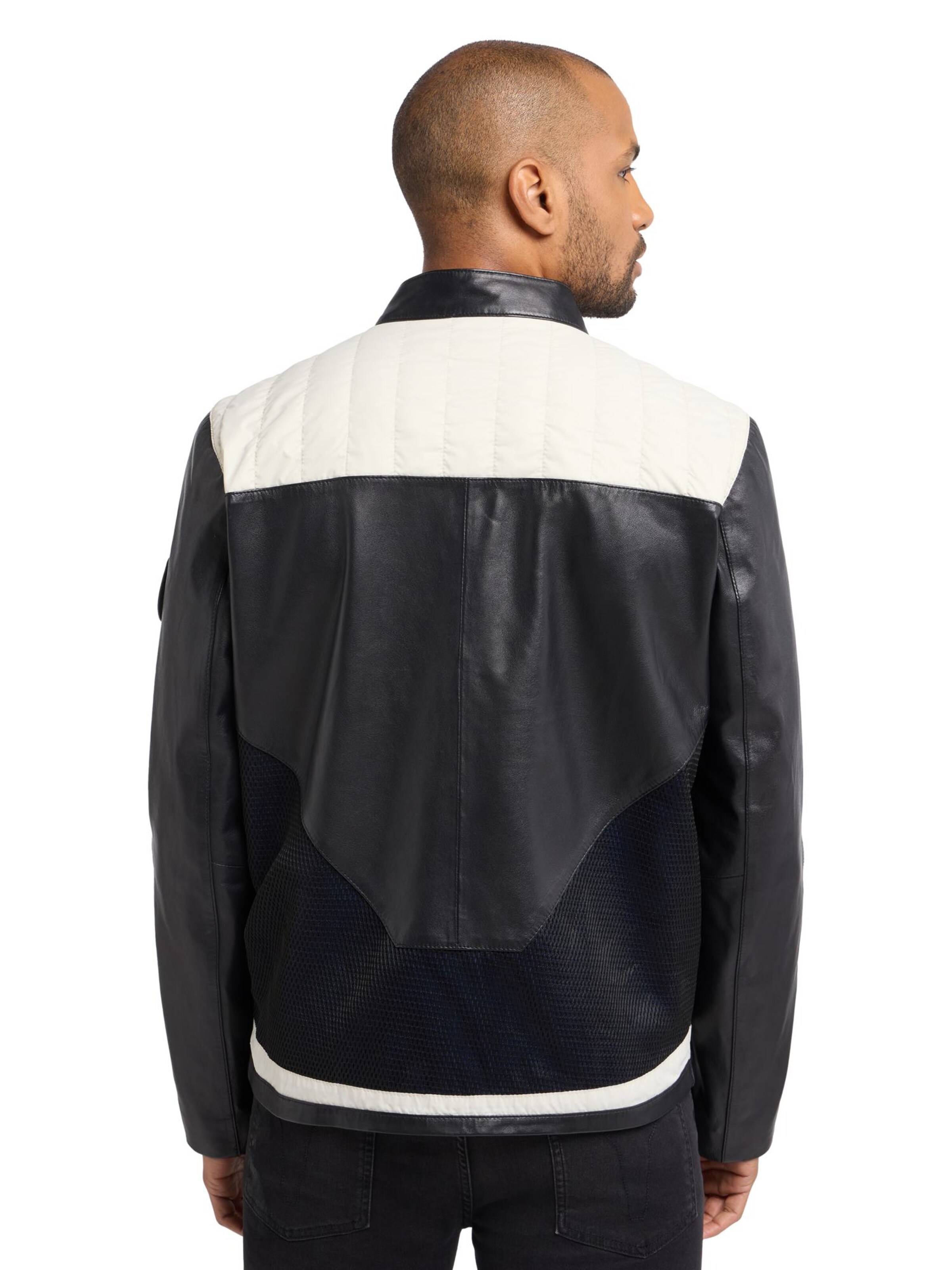 Carlo Colucci Übergangsjacke 'Depian' in Schwarz