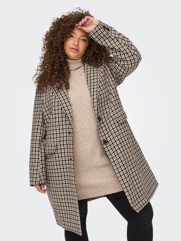 Manteau mi-saison 'ASTRID' ONLY Carmakoma en beige : devant