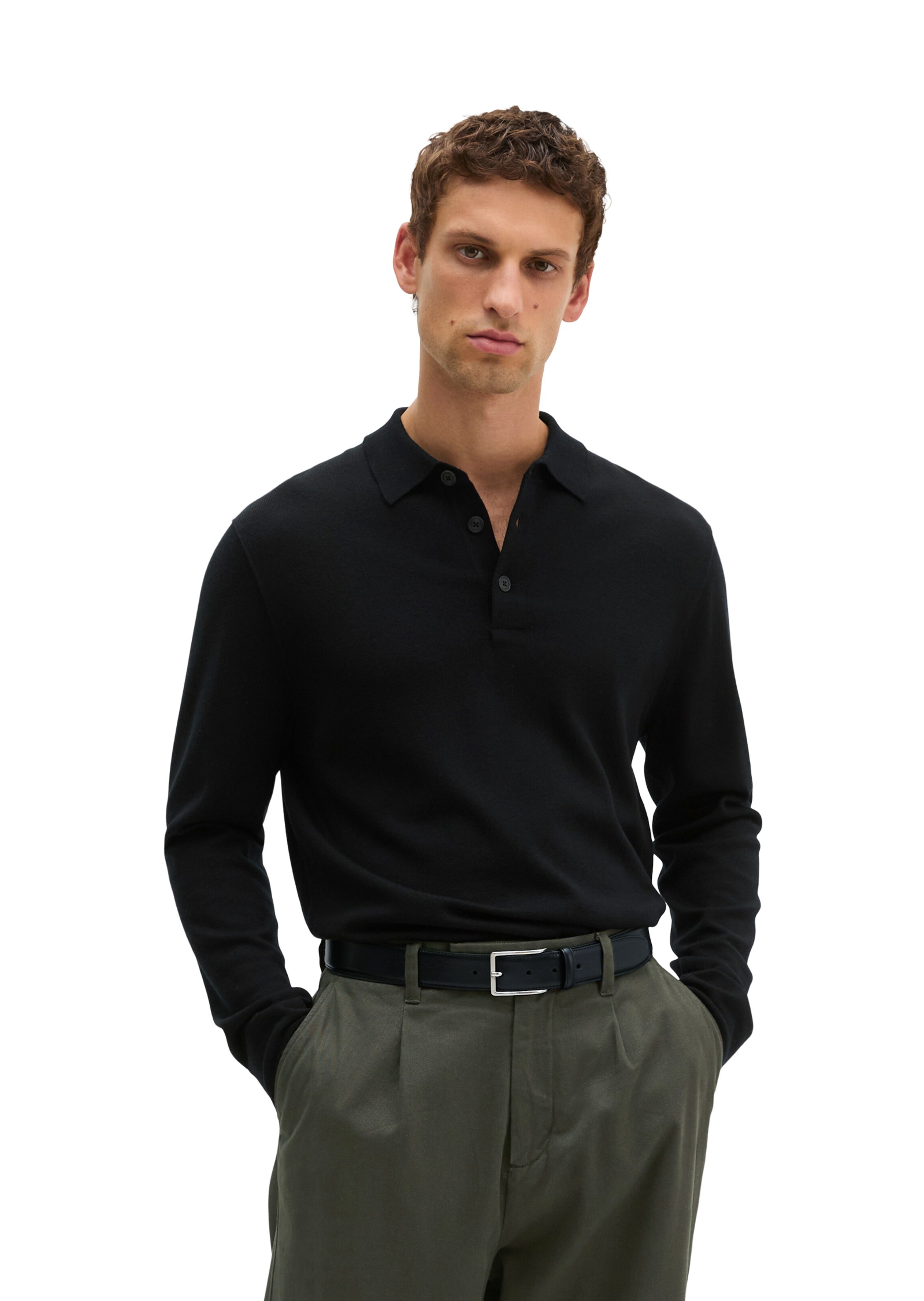 Marc O'Polo Shirt in Schwarz: Vorderseite