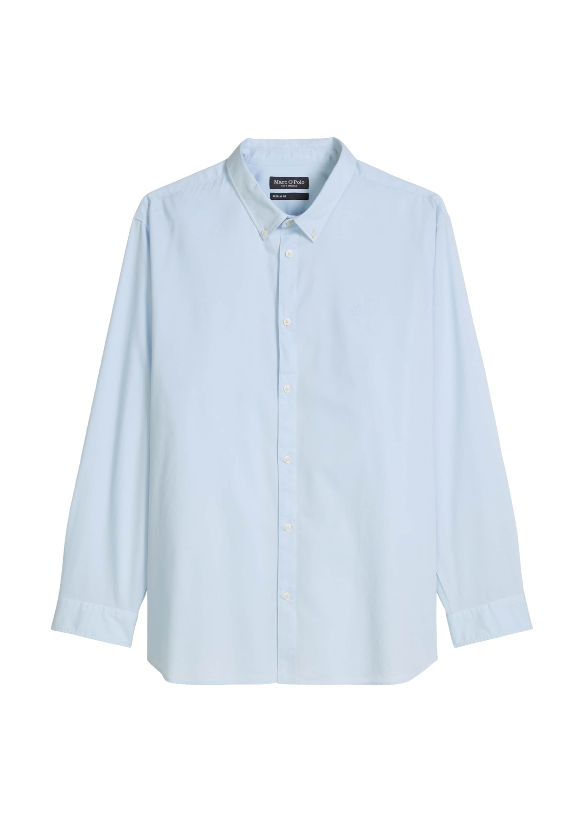Marc O'Polo Button Up Shirt in Blue: front