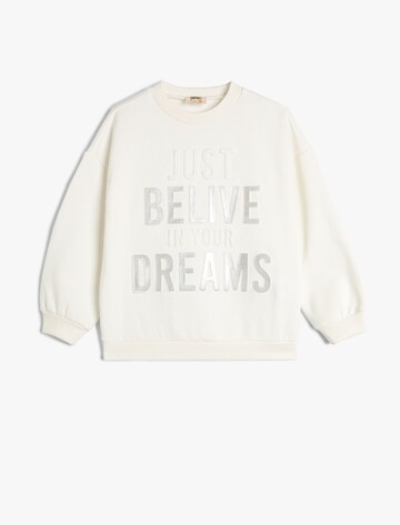 Koton Sweatshirt in Beige: voorkant