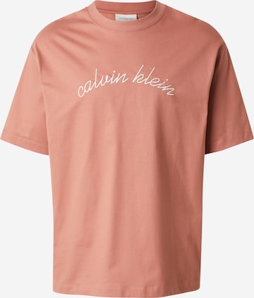 Calvin Klein Jeans Paita värissä oranssi: etupuoli