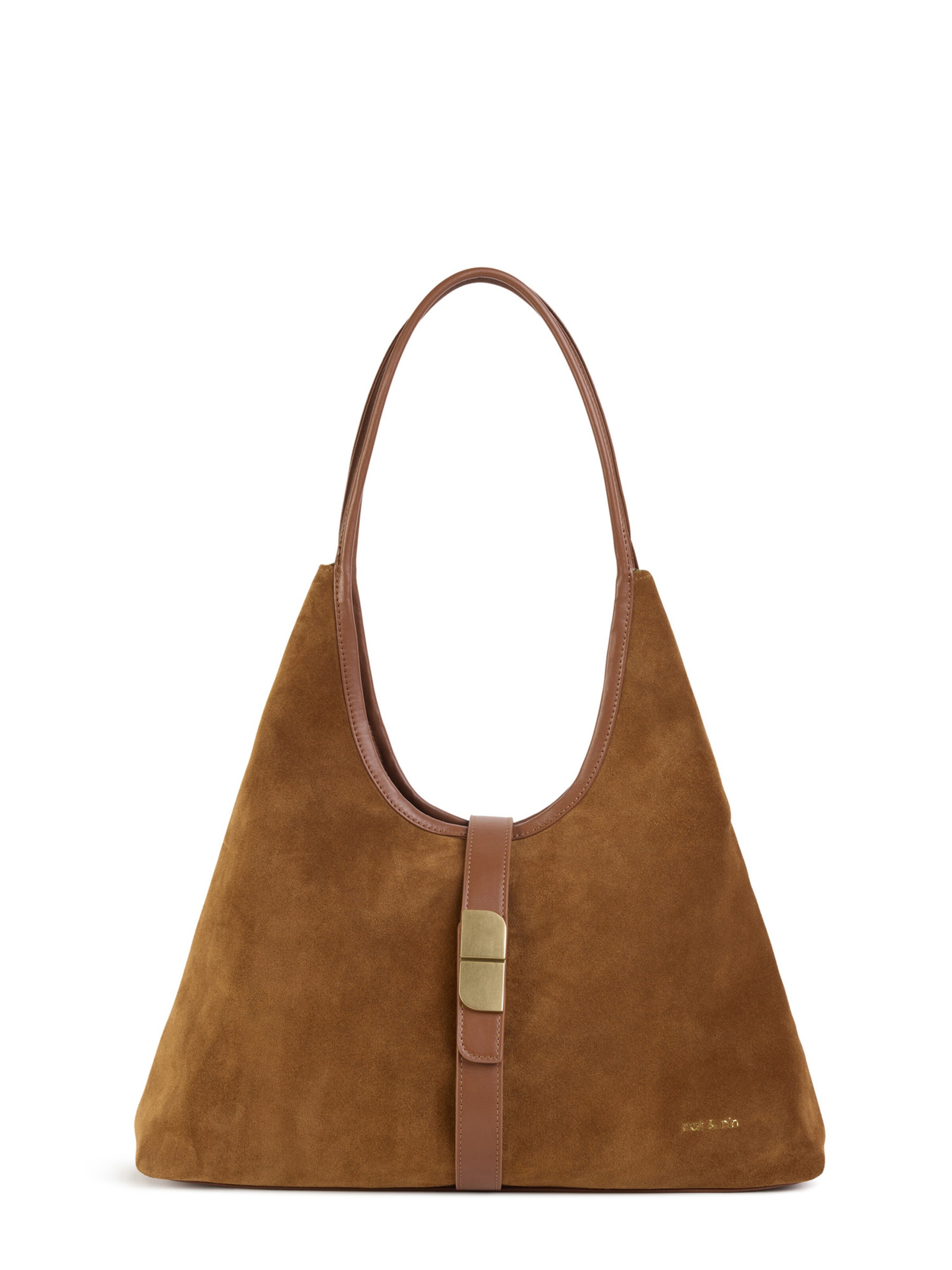 Nat&Nin Skuldertaske 'Romeo' i brun: forside