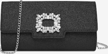 Miss Lulu Clutch in Schwarz: Vorderseite