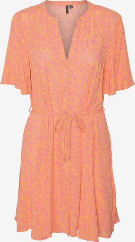 Robe-chemise 'MENNY' VERO MODA en orange : devant